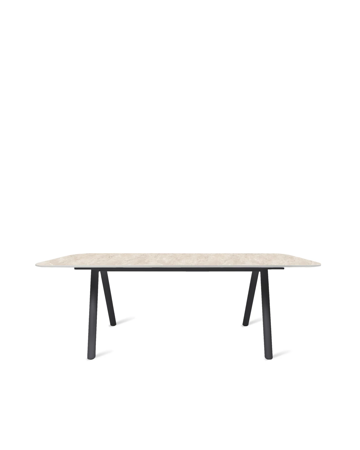 KODO Dining Table, Fossil Grey 210cm w. Sabbia Panna Ceramic